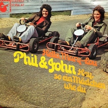 Phil &amp; John – “Hello, Mary-Lou” / “Hey, so ein Mädchen wie du” single cover