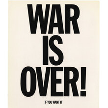 <cite>WAR IS OVER! (If You Want It)</cite>