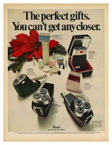 “The perfect gifts” ad by Norelco