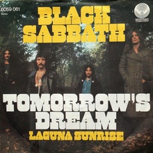 Black Sabbath – “Tomorrow’s Dream” / “Laguna Sunrise” German single cover