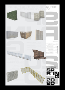 Spring 2020 lecture series poster, University of Texas at Austin School of Architecture