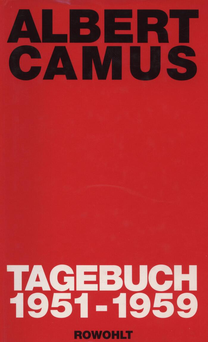 Tagebuch 1951–1959 by Albert Camus