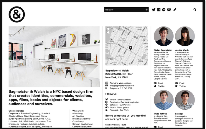 Sagmeister &amp; Walsh website 1