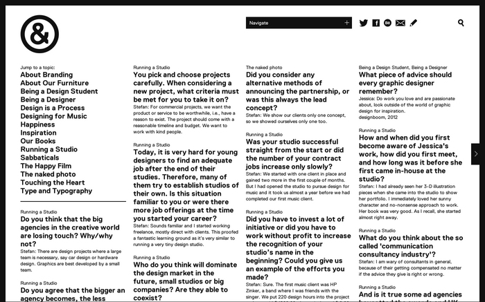 Sagmeister &amp; Walsh website 5