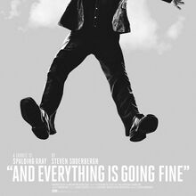 <cite>“And Everything Is Going Fine”</cite> Movie Poster