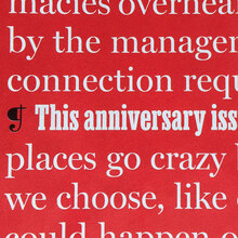 <cite>New York</cite> magazine 50th anniversary issue