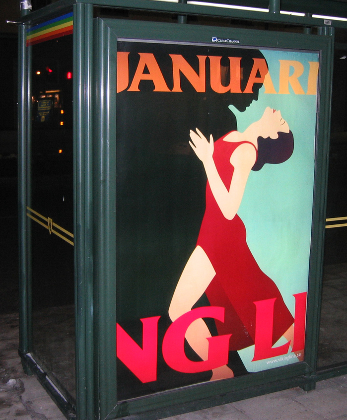 Viking Line bus stop ads 1
