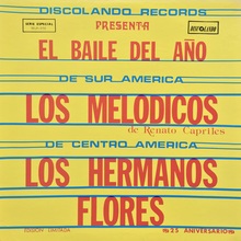 Los Melodicos &amp; Los Hermanos Flores ‎– <cite>El Baile Del Año</cite> album art