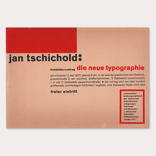 <cite>Die Neue Typographie</cite>, lecture invitation