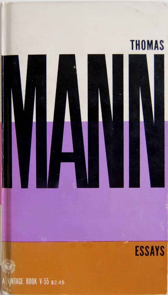 Thomas Mann Essays, Vintage Books edition