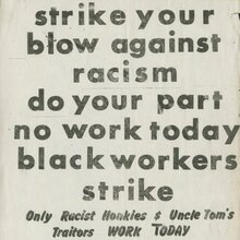 Dodge Revolutionary Union Movement (DRUM) graphics