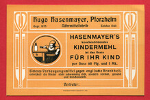 Hasenmayer’s knochenbildendes Kindermehl ad