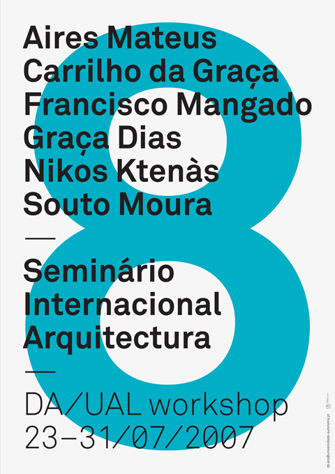 Posters for Architecture Lectures and Workshops at Universidade Autónoma de Lisboa 1