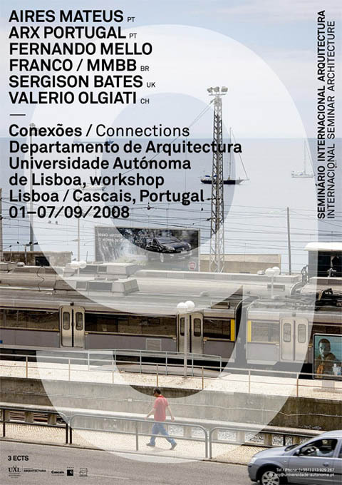 Posters for Architecture Lectures and Workshops at Universidade Autónoma de Lisboa 2