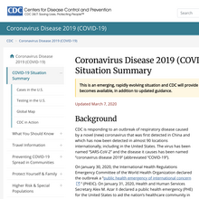 CDC – Centers for Disease Control and Prevention website