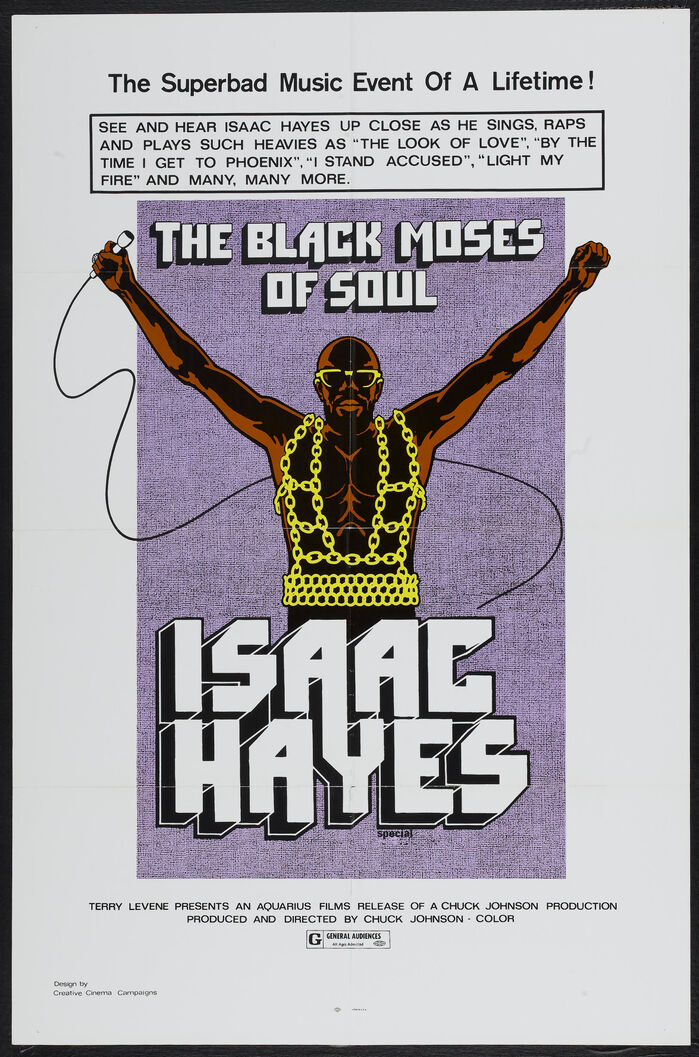 The Black Moses of Soul: Isaac Hayes concert movie poster