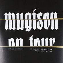 Mugison Mugiboogie tour poster