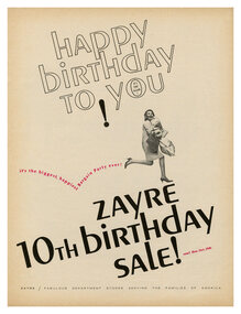 “Zayre 10th Birthday Sale” ad (1966)
