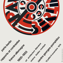 <cite>Paris-Berlin 1900–1933</cite> poster