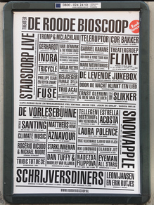 Roode Bioscoop program posters