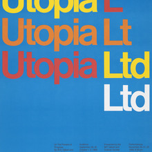 <cite>Utopia Ltd</cite> MIT opera poster