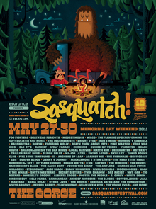 Sasquatch! music festival poster