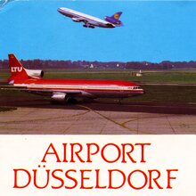 Airport Düsseldorf postcard