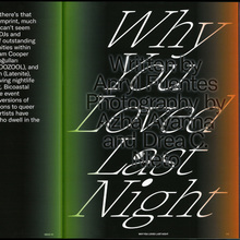 <cite>Cult Classic</cite>, Issue 03 “Nocturnal”