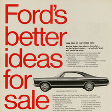 “Ford’s better ideas for sale” ad (1967)