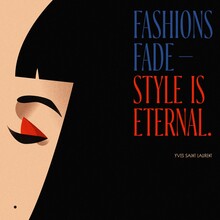 “Fashions Fade – Style is Eternal”, Yves Saint Laurent fan art