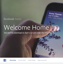 Facebook Home: Website & Product