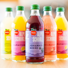 Wolfra Alpenschorle packaging