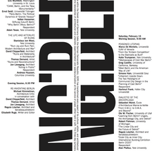 <cite>Achtung: Berlin</cite> Symposium at the Yale School of Architecture