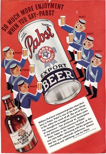 Ads for Pabst Beer