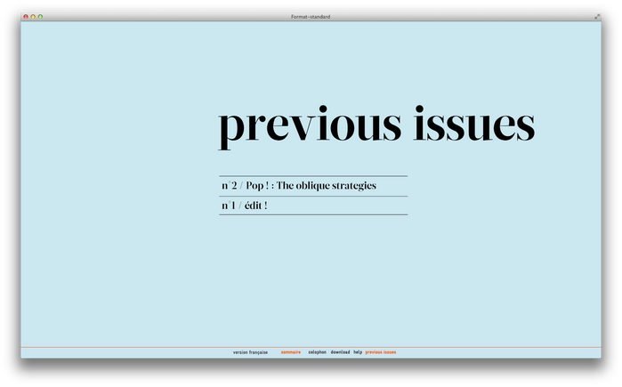 Format–standard Web Magazine 2