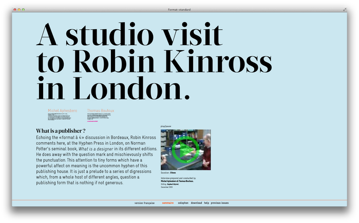 Format–standard Web Magazine 4
