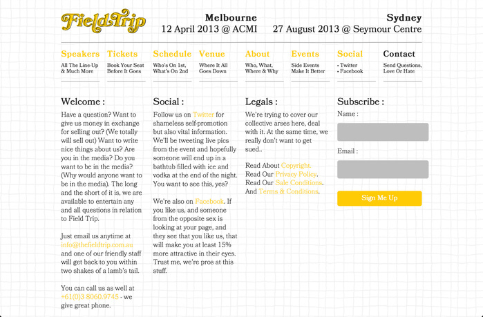 Field Trip website 3
