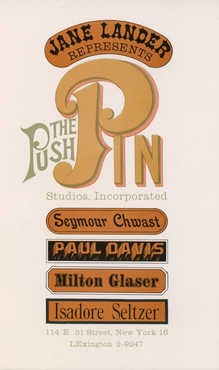 The Push Pin Studios promo card