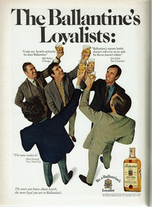 “The Ballantine’s Loyalists” ad (1970)