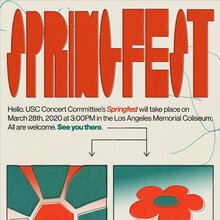 USC Springfest 2020 branding