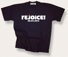 “Rejoice!” T-shirt by Philosophy Football