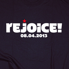 “Rejoice!” T-shirt by Philosophy Football