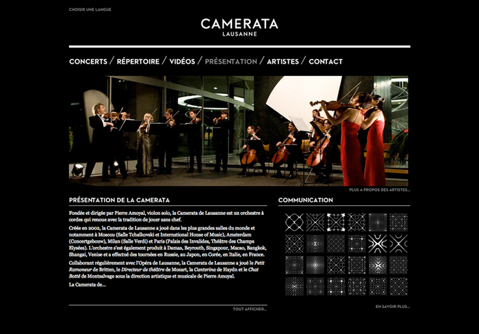 The website was designed by Demian Conrad and realized by Ergopix.