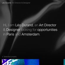 Léo Durand portfolio website