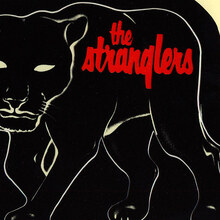 The Stranglers band logo and early record sleeves