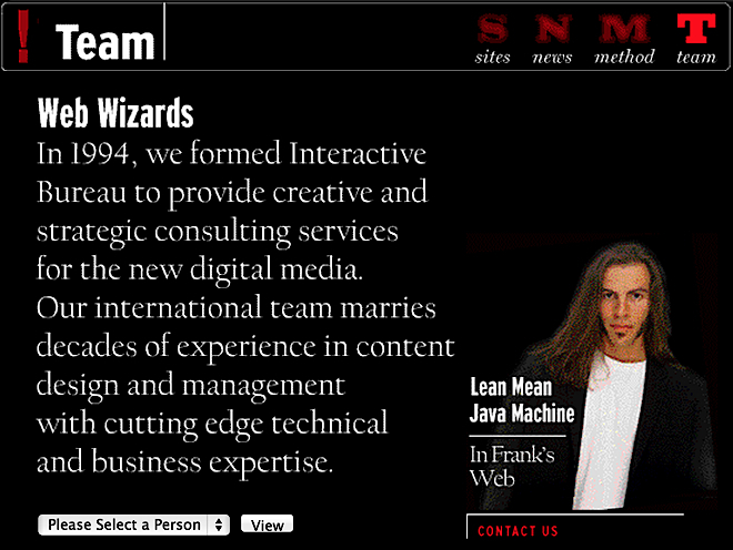 Interactive Bureau Website (1996) 5
