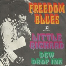 Little Richard – “Freedom Blues” / “Dew Drop Inn” German and Dutch single covers Little Richard – “Freedom Blues” / “Dew Drop Inn” German and Dutch single covers