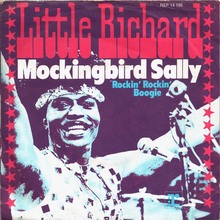 Little Richard – “Mockingbird Sally” / “Rockin’ Rockin’ Boogie” German single cover