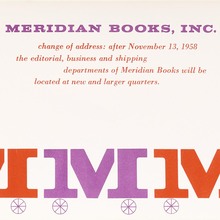 Meridian Books moving notice