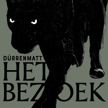 <cite>Het Bezoek</cite> poster, De Roovers &amp; Muziektheater Transparant